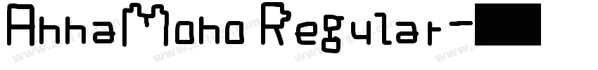 AnnaMono Regular字体转换